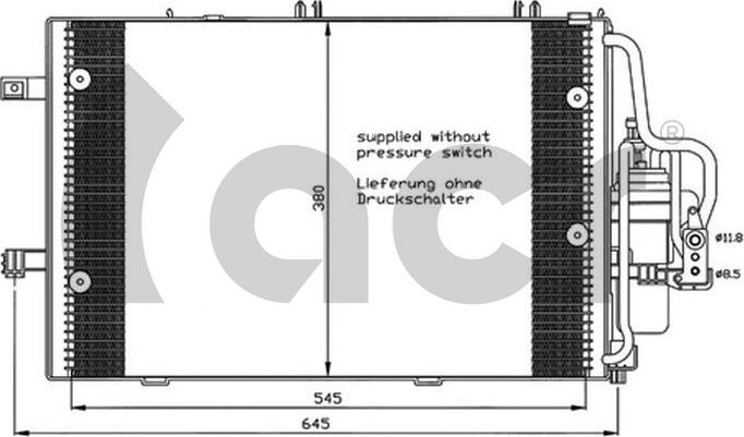 ACR 300588 - Condenser, air conditioning car-mod.net