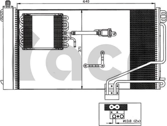 ACR 300582 - Condenser, air conditioning car-mod.net