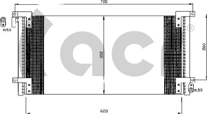 ACR 300535 - Condenser, air conditioning car-mod.net
