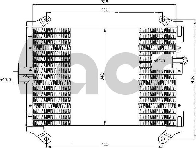 ACR 300537 - Condenser, air conditioning car-mod.net