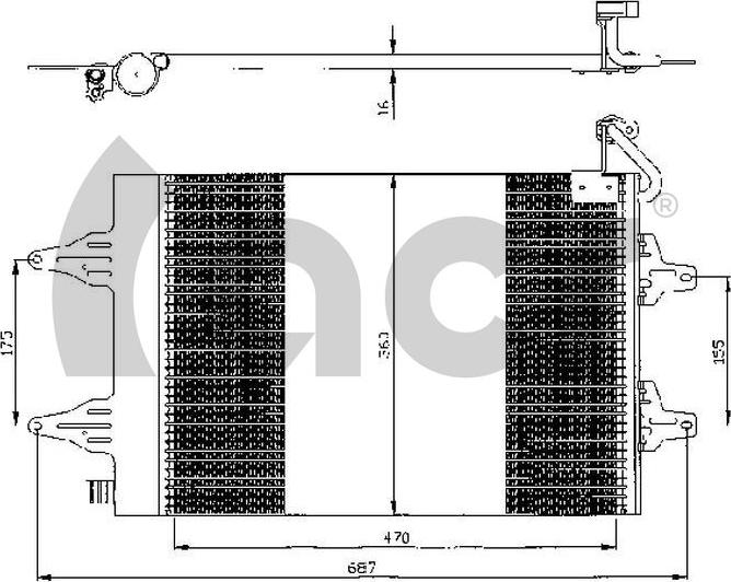 ACR 300525 - Condenser, air conditioning car-mod.net
