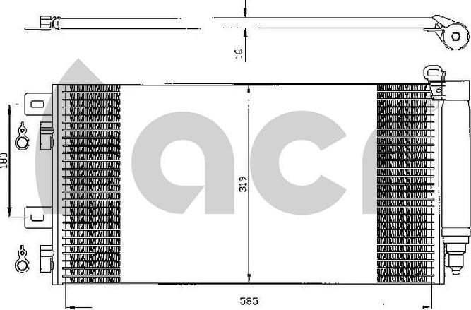 ACR 300526 - Condenser, air conditioning car-mod.net