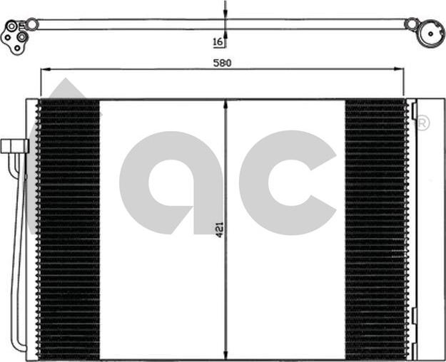 ACR 300572 - Condenser, air conditioning car-mod.net