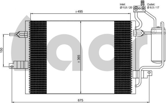 ACR 300693 - Condenser, air conditioning car-mod.net