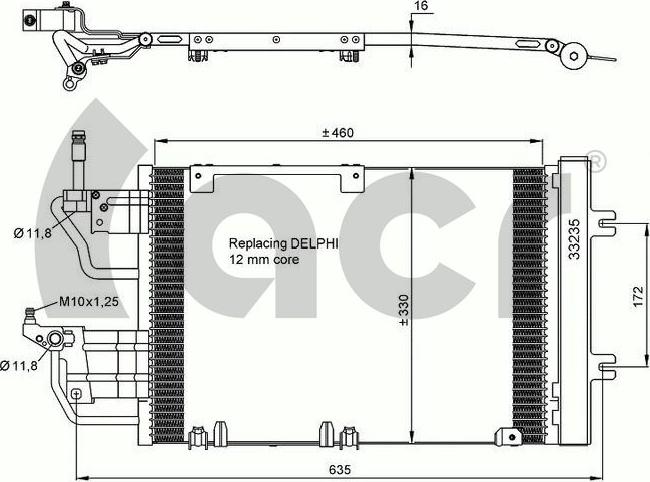 ACR 300644 - Condenser, air conditioning car-mod.net