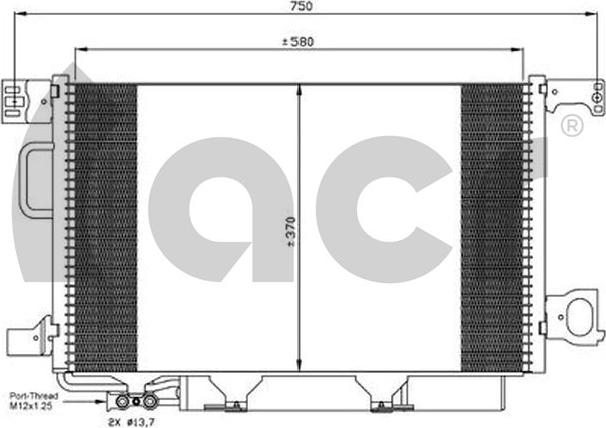 ACR 300659 - Condenser, air conditioning car-mod.net