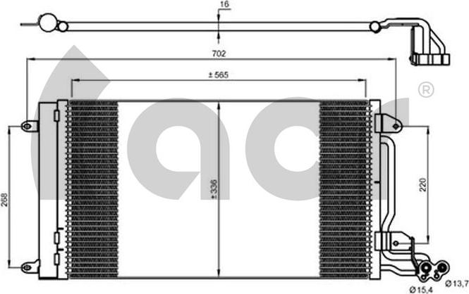 ACR 300669 - Condenser, air conditioning car-mod.net