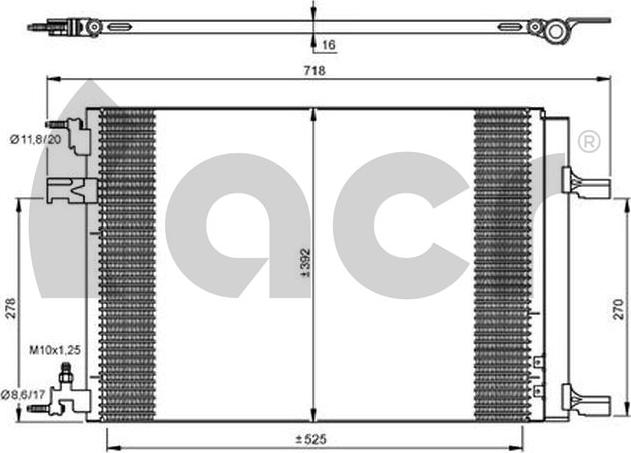 ACR 300663 - Condenser, air conditioning car-mod.net