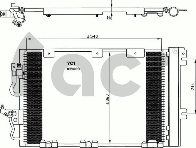 ACR 300619 - Condenser, air conditioning car-mod.net