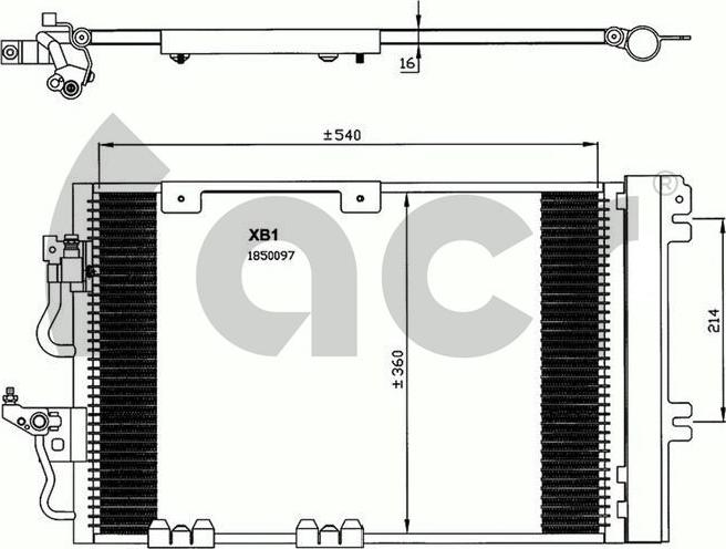 ACR 300617 - Condenser, air conditioning car-mod.net