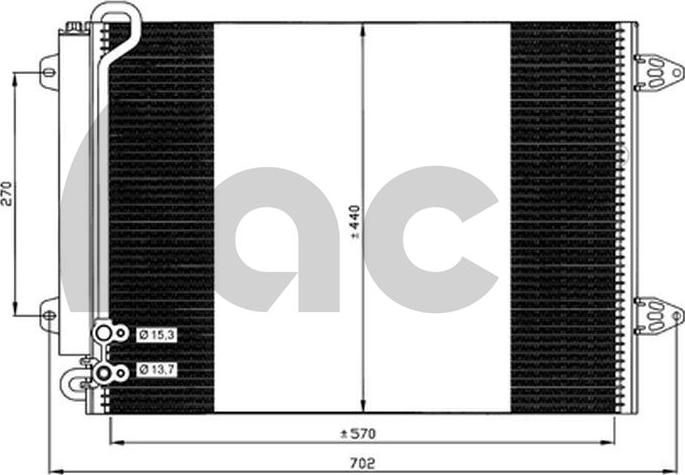 ACR 300685 - Condenser, air conditioning car-mod.net