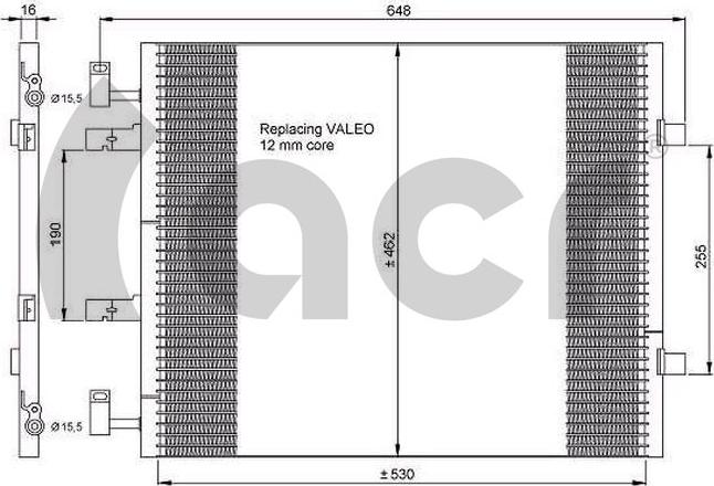 ACR 300639 - Condenser, air conditioning car-mod.net