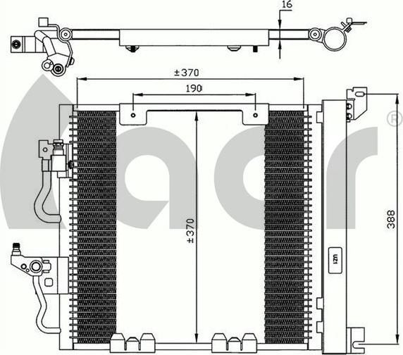 ACR 300620 - Condenser, air conditioning car-mod.net