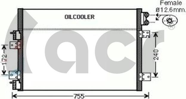 ACR 300672 - Condenser, air conditioning car-mod.net