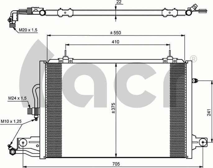 ACR 300044 - Condenser, air conditioning car-mod.net