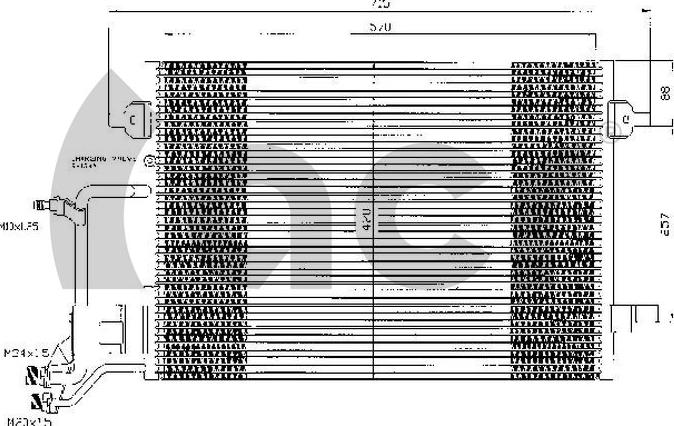 ACR 300045 - Condenser, air conditioning car-mod.net