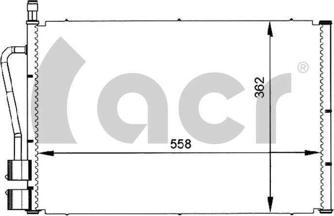 ACR 300066 - Condenser, air conditioning car-mod.net