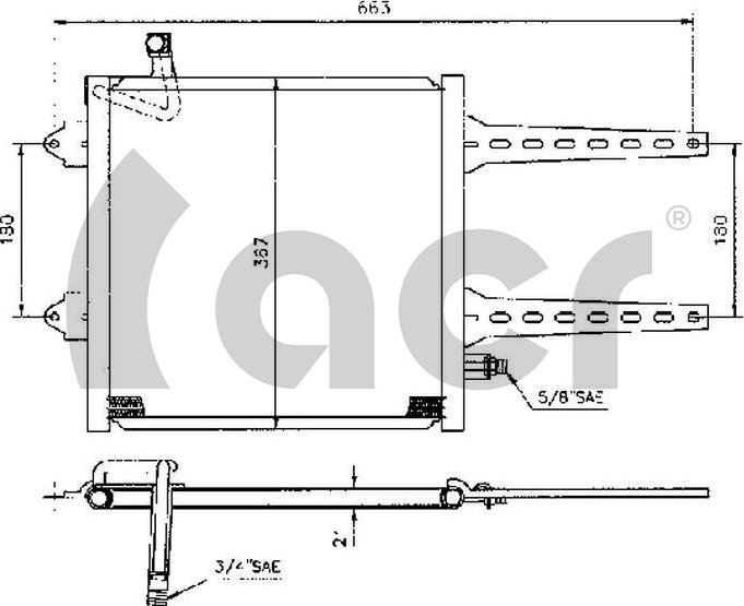 ACR 300079 - Condenser, air conditioning car-mod.net