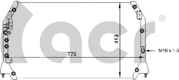 ACR 300075 - Condenser, air conditioning car-mod.net
