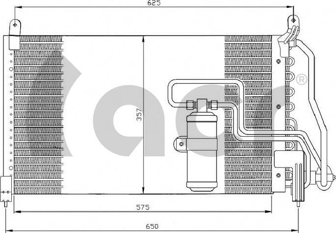 ACR 300195 - Condenser, air conditioning car-mod.net