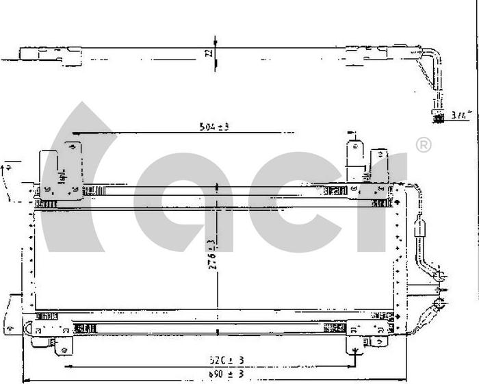 ACR 300197 - Condenser, air conditioning car-mod.net