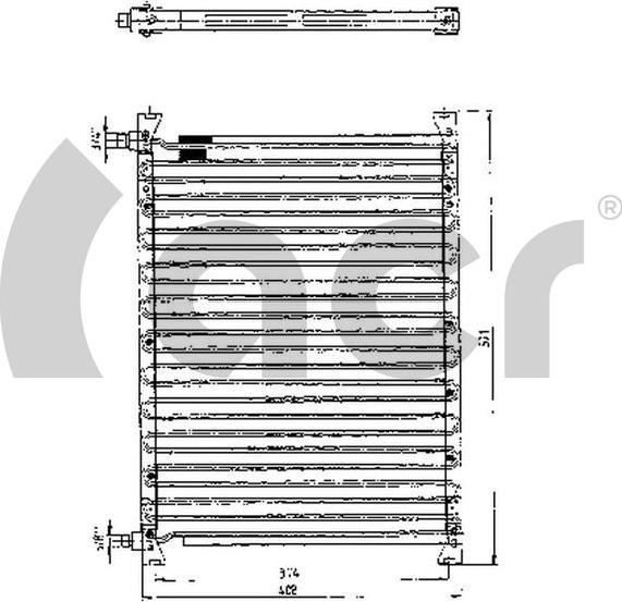 ACR 300141 - Condenser, air conditioning car-mod.net
