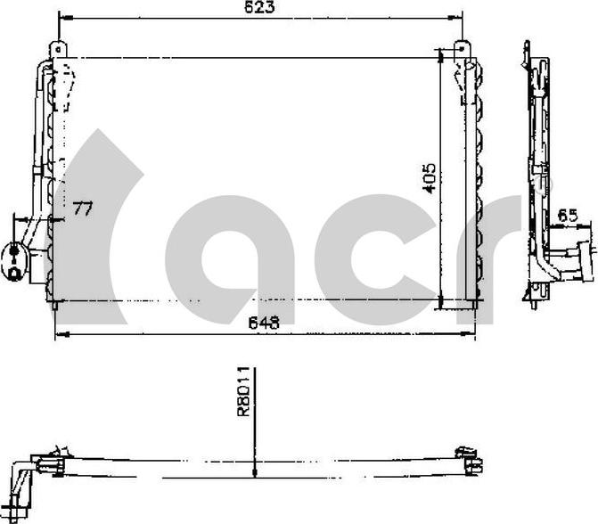 ACR 300169 - Condenser, air conditioning car-mod.net