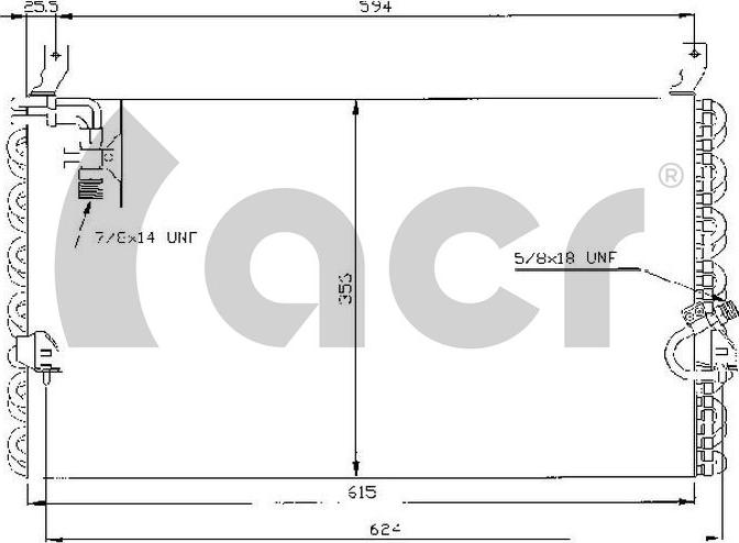 ACR 300118 - Condenser, air conditioning car-mod.net