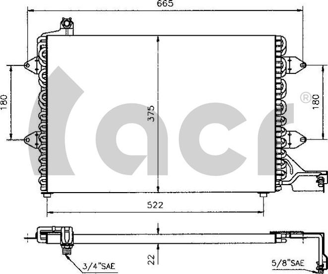 ACR 300112 - Condenser, air conditioning car-mod.net