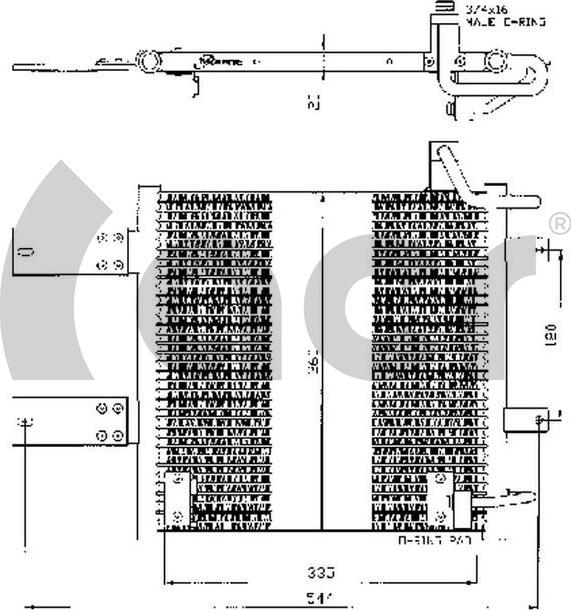 ACR 300396 - Condenser, air conditioning car-mod.net