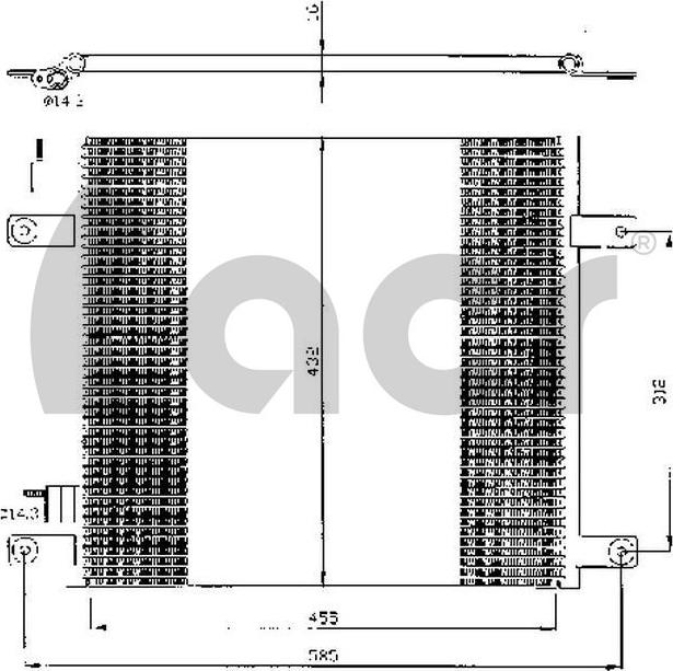ACR 300393 - Condenser, air conditioning car-mod.net