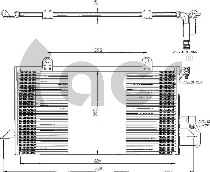 ACR 300354 - Condenser, air conditioning car-mod.net