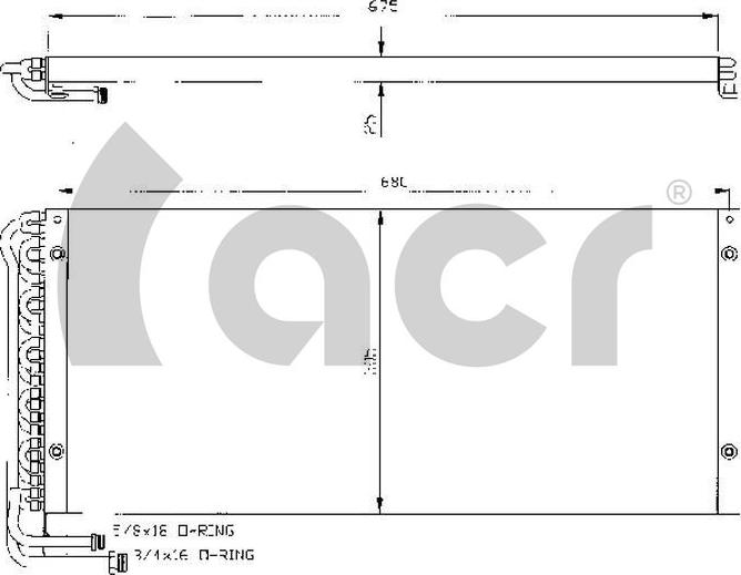 ACR 300355 - Condenser, air conditioning car-mod.net