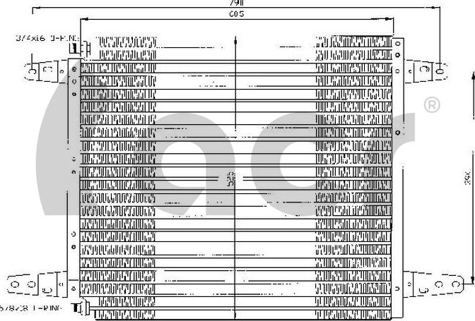 ACR 300350 - Condenser, air conditioning car-mod.net
