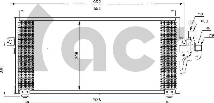 ACR 300304 - Condenser, air conditioning car-mod.net