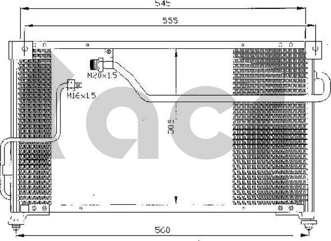ACR 300299 - Condenser, air conditioning car-mod.net