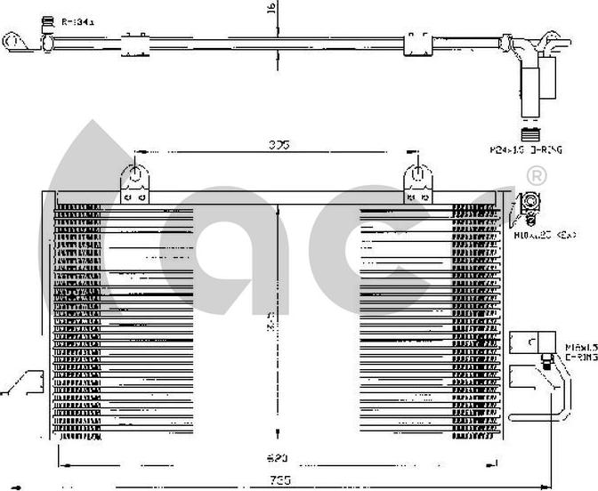 ACR 300290 - Condenser, air conditioning car-mod.net