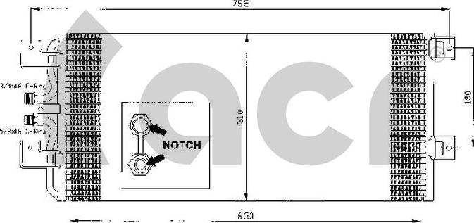 ACR 300200 - Condenser, air conditioning car-mod.net