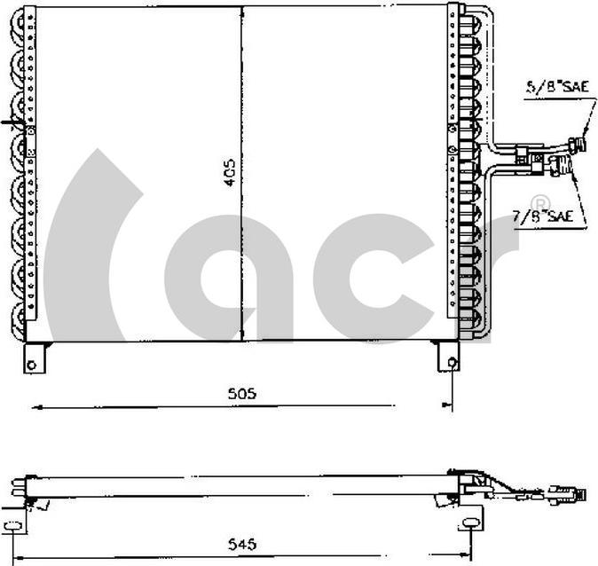 ACR 300286 - Condenser, air conditioning car-mod.net