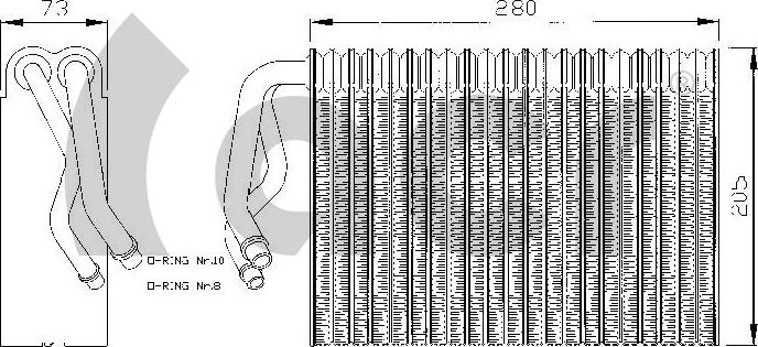 ACR 310006 - Evaporator, air conditioning car-mod.net