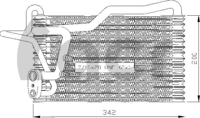 ACR 310003 - Evaporator, air conditioning car-mod.net