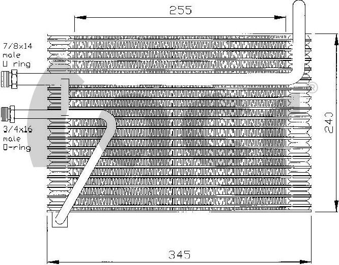 ACR 310014 - Evaporator, air conditioning car-mod.net