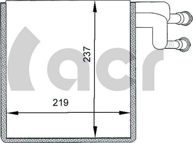 ACR 310032 - Evaporator, air conditioning car-mod.net