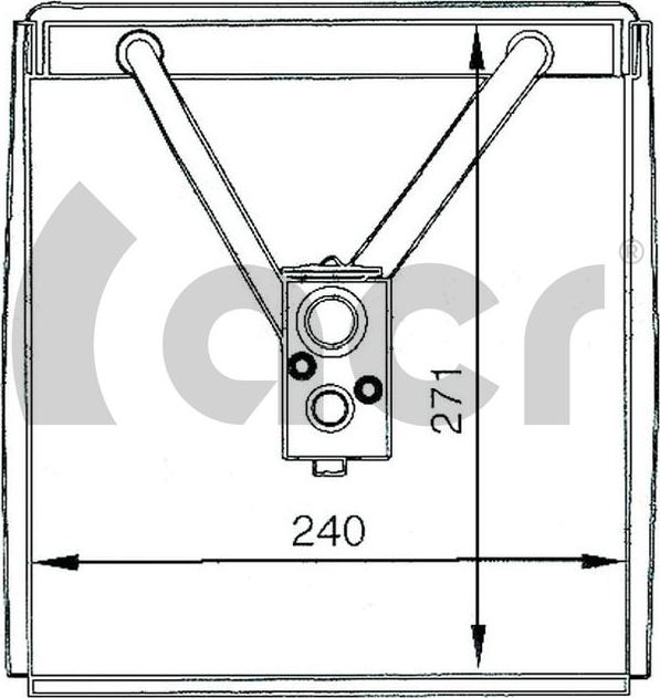 ACR 310025 - Evaporator, air conditioning car-mod.net