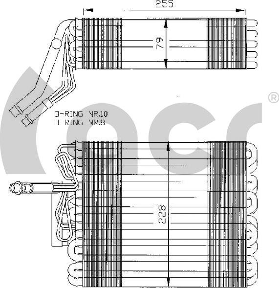 ACR 310020 - Evaporator, air conditioning car-mod.net