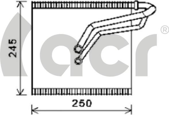 ACR 310197 - Evaporator, air conditioning car-mod.net