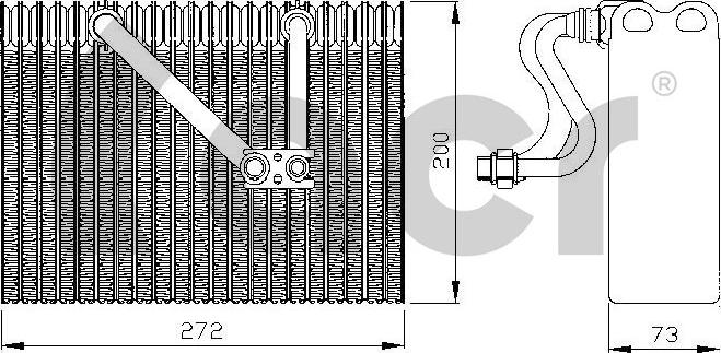 ACR 310145 - Evaporator, air conditioning car-mod.net