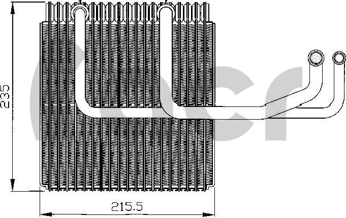 ACR 310146 - Evaporator, air conditioning car-mod.net