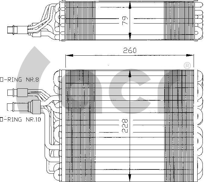 ACR 310143 - Evaporator, air conditioning car-mod.net