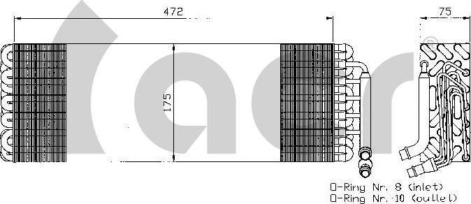ACR 310159 - Evaporator, air conditioning car-mod.net